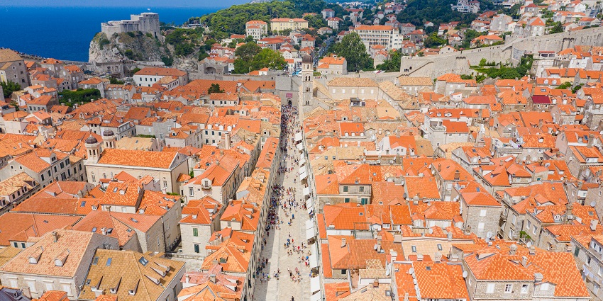 The vibrant Stradun is one of the most famous places for a Dubrovnik, Croatia, trip