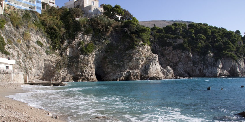 Swimming in the majestic Bellevue Beach, one of the best things to do in Dubrovnik