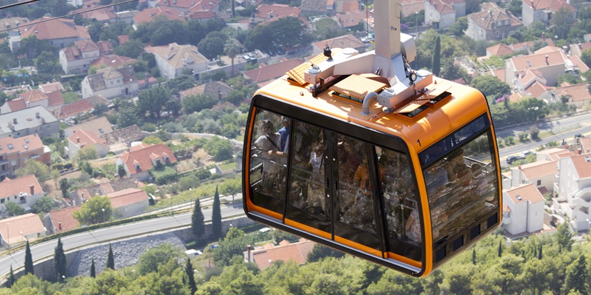 Panoramic views of the city from the cable car—non touristy things to do in dubrovnik