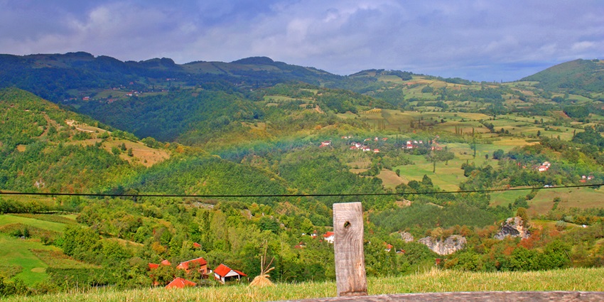 Lush green forest and rolling hills in Tara National Park, Serbia-places to visit near belgrade