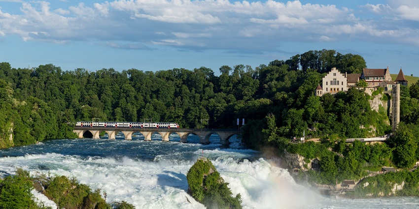 Rhine Falls near Schaffhausen is one of the top 10 Places to Visit Near Basel, Switzerland