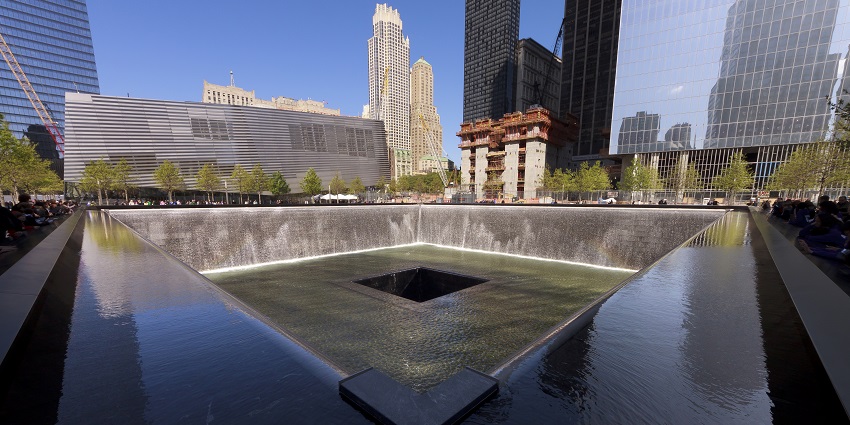 A quiet moment at the 9/11 Memorial, a powerful stop on your things to do in Manhattan