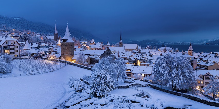 Enjoy a peaceful day trip to Zug, known for stunning sunsets, cherries, and lake views.