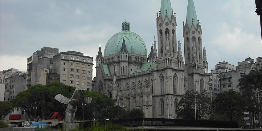 Gaze up at the intricate façade and towering spires of iconic Neo-Gothic Sé Cathedral, among the best things to do in São Paulo.