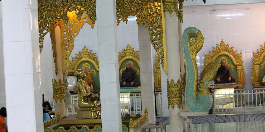 Admire the Chaukhtatgyi Buddha Temple, home to Yangon’s massive reclining Buddha.