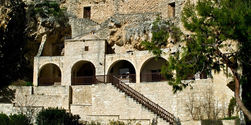 Agios Neophytos Monastery, a peaceful stop from the Paphos Cyprus tourist places list.