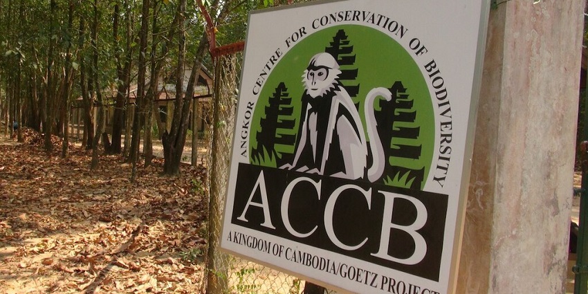 Signboards at the expansive enclosure at ACCB, a zoo in Cambodia.