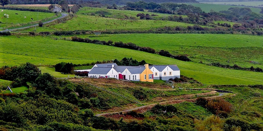 Closeburn Bay as seen from the Antrim Coast Road, offering a serene coastal landscape.