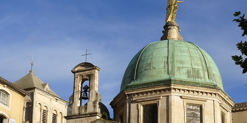 Historic Apt Cathedral stands tall in the town centre – a top thing to do in apt france.