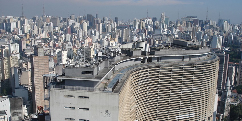 Take in sweeping views of São Paulo’s skyline from the rooftop of Oscar Niemeyer’s iconic Edifício Copan.