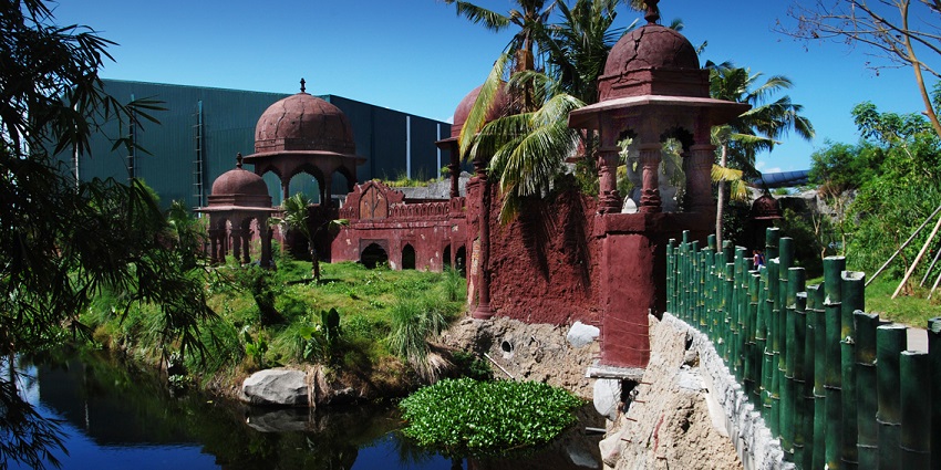 A mesmerising view of the popular Bali safari and marine park with lush greenery