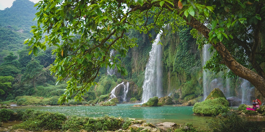 A glimpse of the Bang Pae Waterfall, one of the best places to visit in Phuket in May.