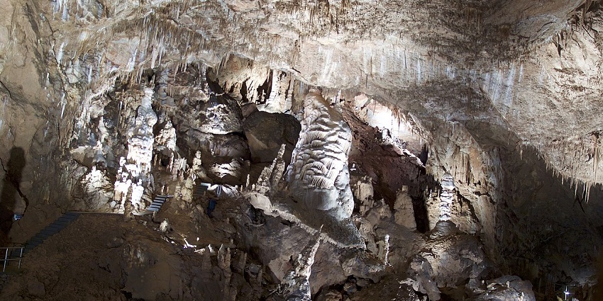 The Baradla Cave, with stunning formations inside, is one of the largest caves in Hungary.