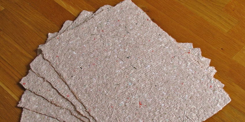 Bhutanese handmade paper, showing detailed texture - one of the things to buy in Bhutan.