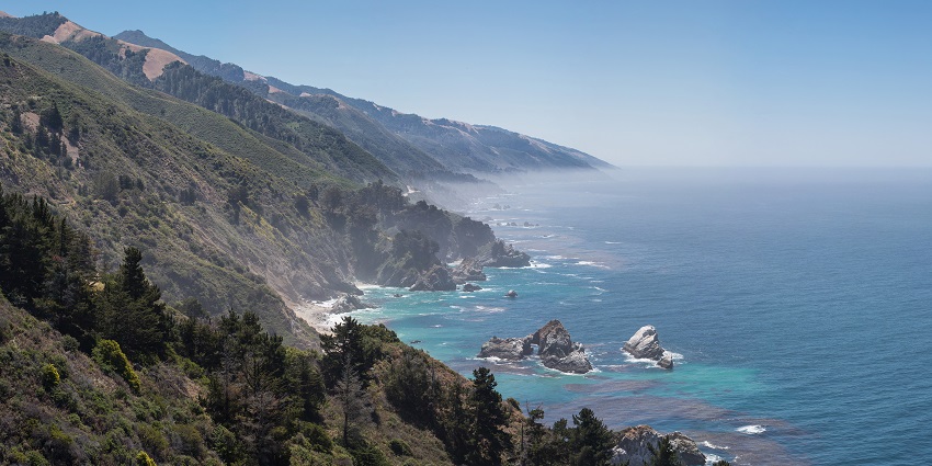 A breathtaking coastal region with dramatic cliffs, among the places to visit near San Francisco.