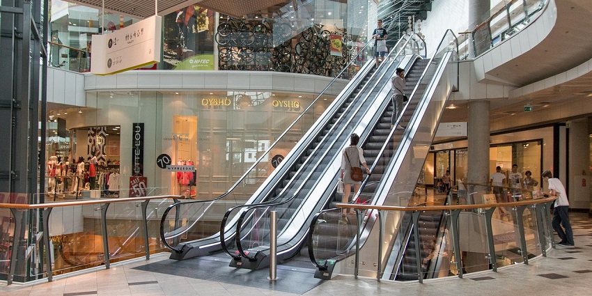 A landscaped retail area like Boulevard Mall, featured among the top malls in Kuwait.