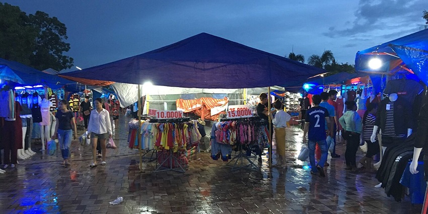 Things to do in Vientiane include visiting the vibrant riverside market with handmade crafts, souvenirs, and local snacks.