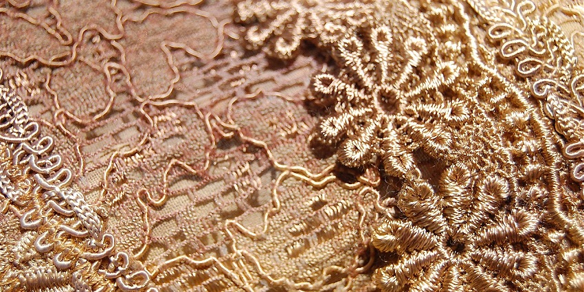An image showing traditional Burano lace, one of the best things to buy in Italy.