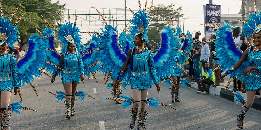 Nigeria’s biggest street party with colorful costumes, music, and energetic dance parades, among the famous festivals in Nigeria.