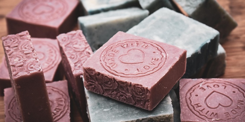 Image of hand-carved decorative soaps in flower shapes, best things to buy in Thailand.