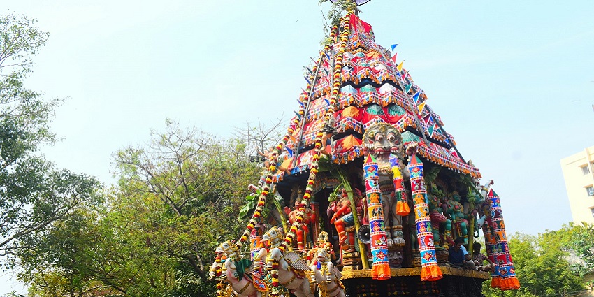 The sacred procession during the Cavadee, among the famous festivals in Mauritius.