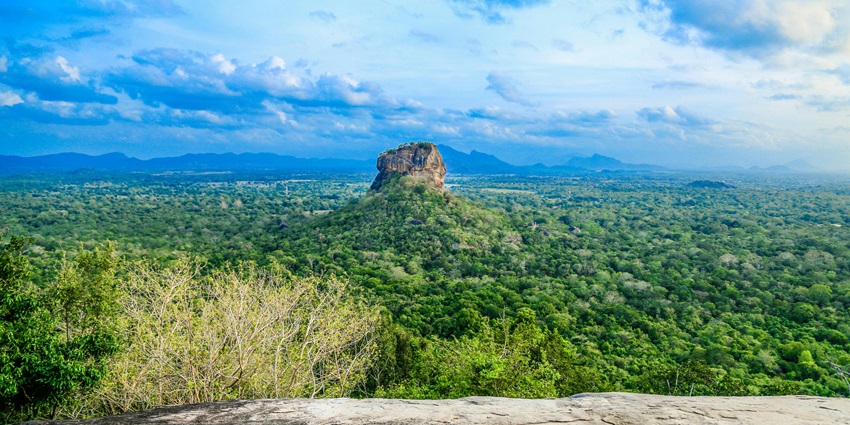Climb pre-dawn for sunrise views of Sigiriya and the surrounding forest from Pidurangala.