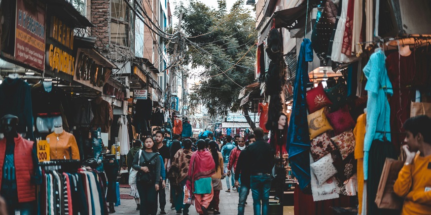 A view of the Chatuchak Weekend Market, one of the best places to visit in Bangkok in October.