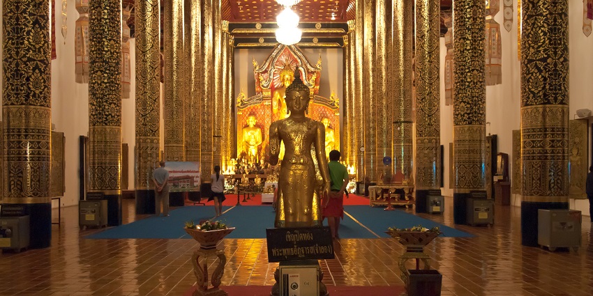 Wat Chedi Luang, 14th century. Buddhist temple in the historic centre of Chiang Mai
