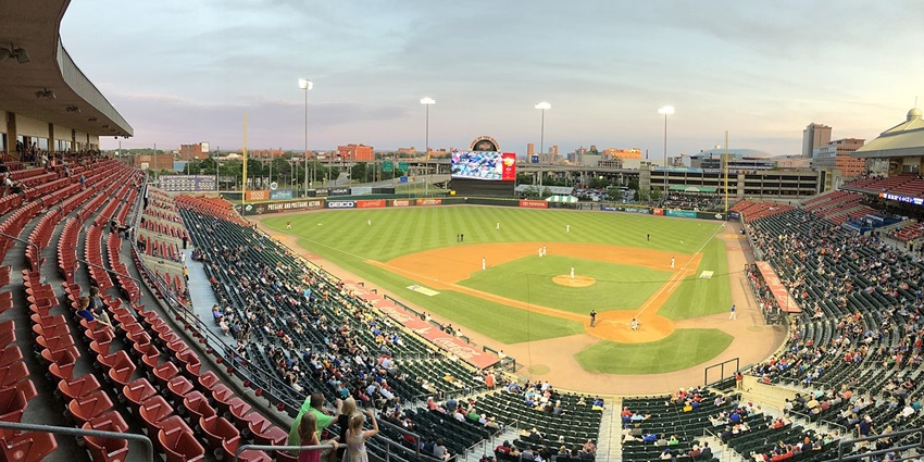 Baseball match is famous things to do in Allentown, PA, for sports fans