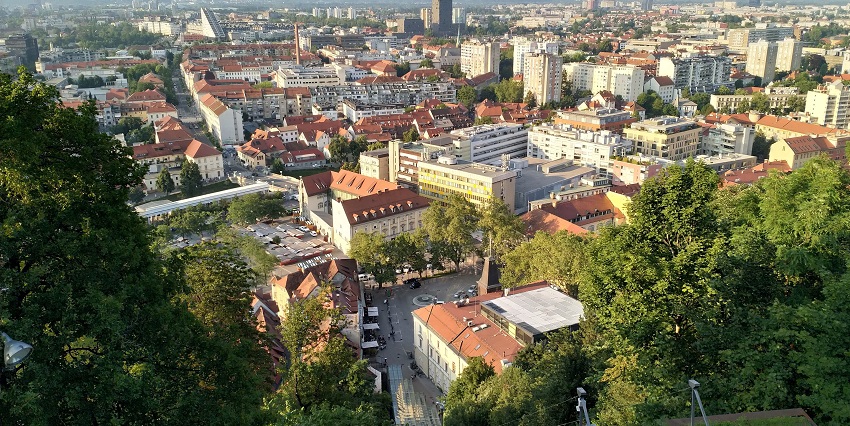 Things to do in Ljubljana include ascending to this hilltop medieval castle for panoramic views over historic rooftops.
