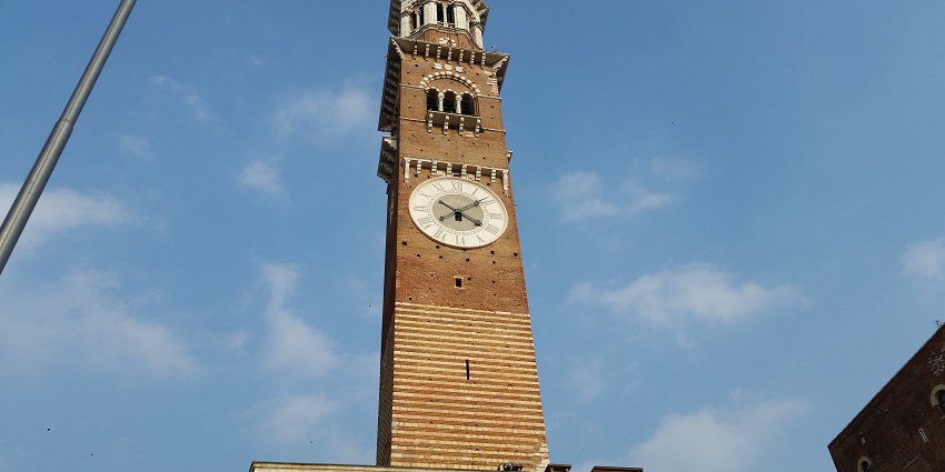 Things to do in Verona include climbing the Lamberti bell tower for the panoramic view of Verona from the top of the tower.