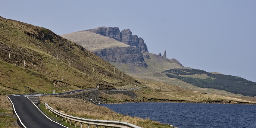 Iconic rock formation offering a scenic and challenging hike with panoramic views, among the best things to do in Skye.