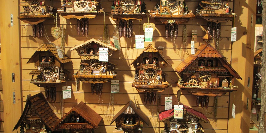 An image of Cuckoo Clocks, which are among the famous things to buy in Germany.