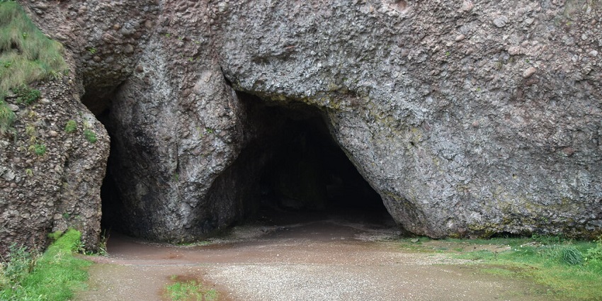 An image of Cushendun Caves, natural sea caves offering scenic charm and mystery.