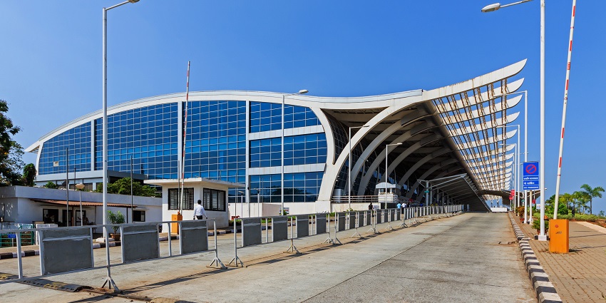 An image of Dabolim Airport, also known as Goa International Airport, a primary gateway to Goa.