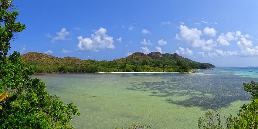 Embark on a day trip to Curieuse Island, home to giant tortoises and stunning views.