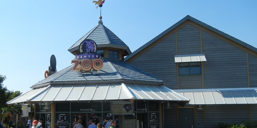 An image of the entrance pavilion at Denver Zoo, a renowned zoo in United States.