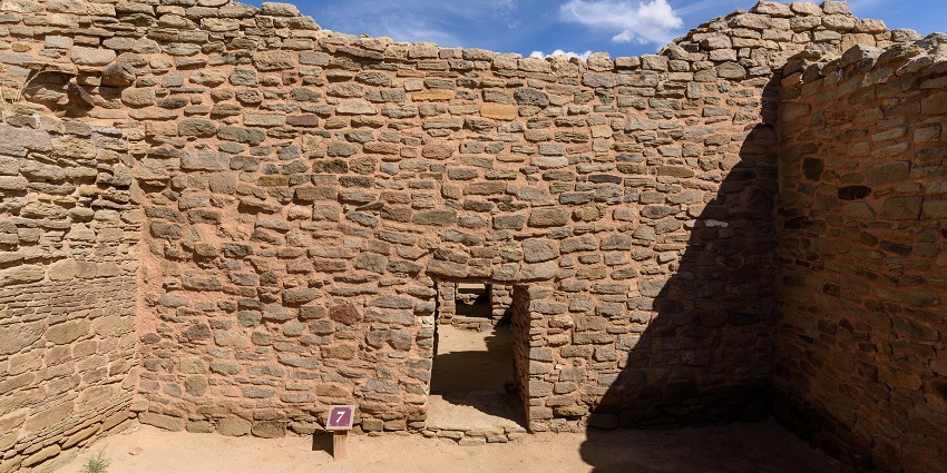 An image of the Aztec ruins, a place to visit for an event, one of the things to do in Aztec, NM.