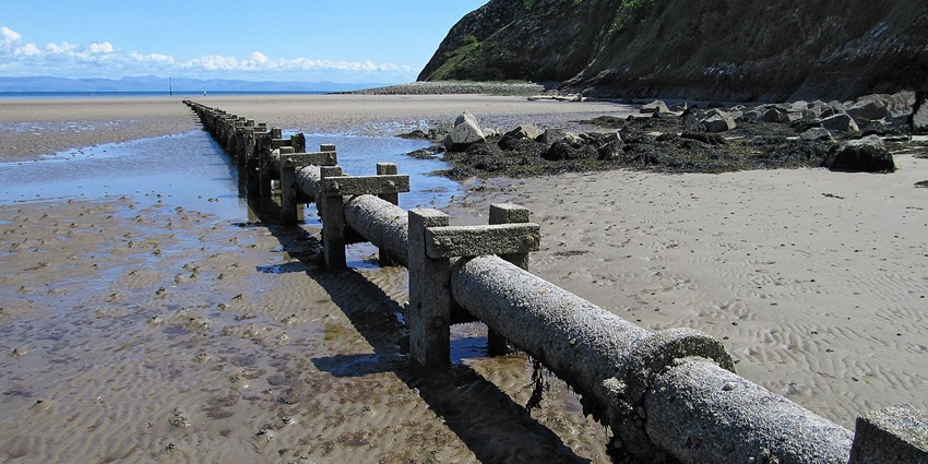 An image of views of the sea from Llanbedrog Beach, among the best things to do in Abersoch.