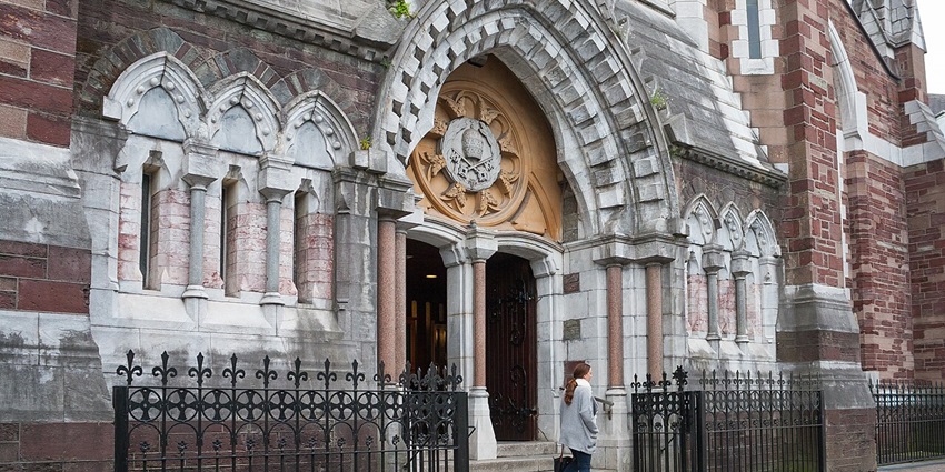 The front view of Saints Peter and Paul Church, it is one of the top things to do in Athlone