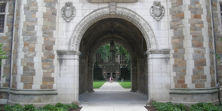 Gothic-style Law Quad – a scenic gem and one of the most peaceful things to do in Ann Arbor.
