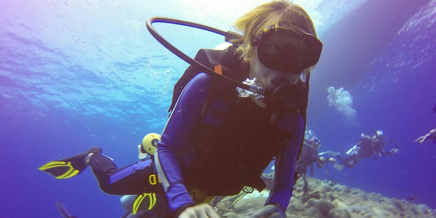 Walk underwater among colourful sea creatures - one of the things to do in Atlantis Dubai.