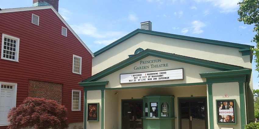 Image of the historic Garden Theatre, known for indie films and classic screenings.