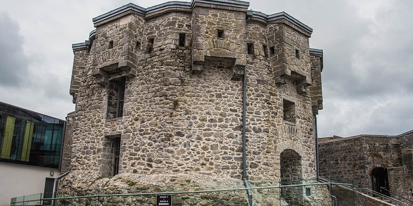 Image of the stone walls of Athlone Castle; exploring it is one of the best things to do in Athlone.