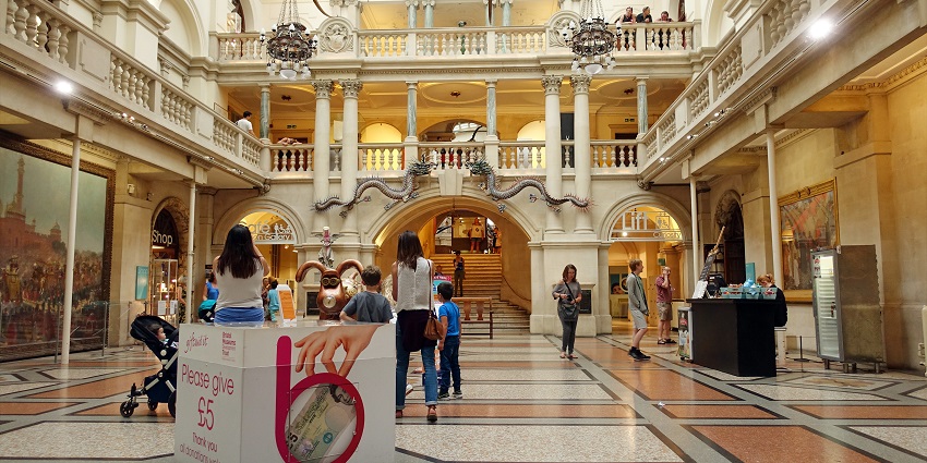Visit the museum with diverse collections, including art, archaeology, and natural history.