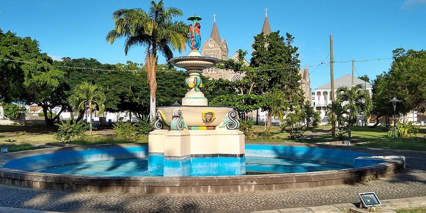 An image of the Independence Square, one of the top things to do in Basseterre St. Kitts.