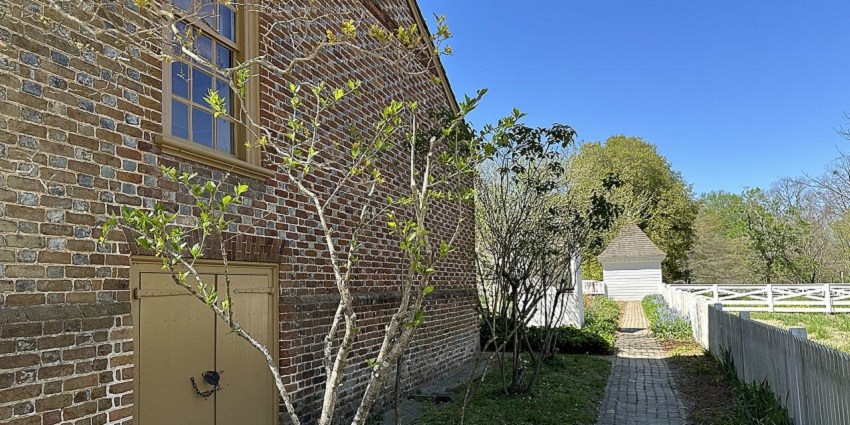 cellar door at Ludwell, Paradise House, exemplifying colonial American architecture