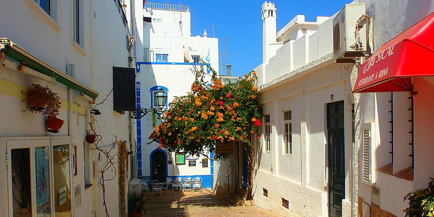 An image of the Old Town, which is among the top things to see in Albufeira, Portugal.