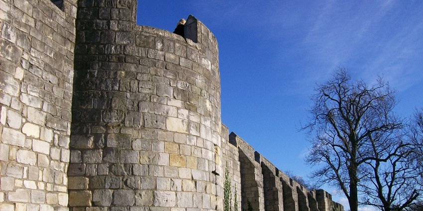 A historic walk around City Walls at Nunnery Lane, York is one of the best things to do in York.