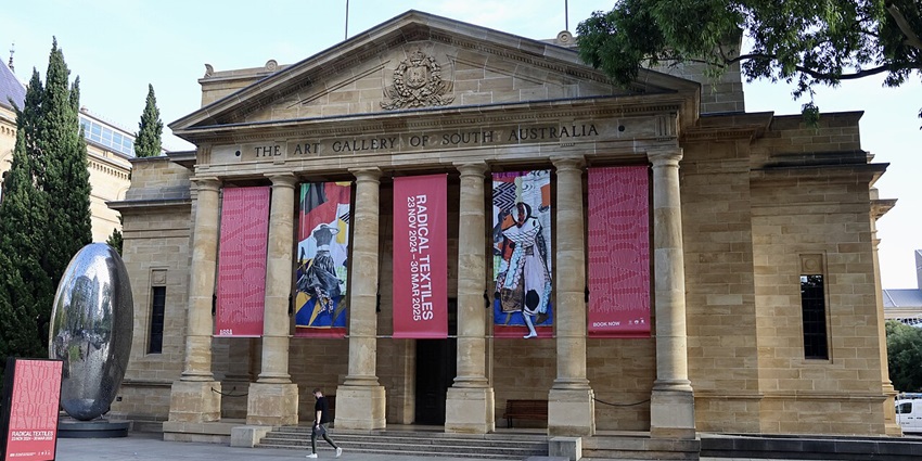 An image of the Art Gallery of South Australia, a top thing to see in Adelaide in June.